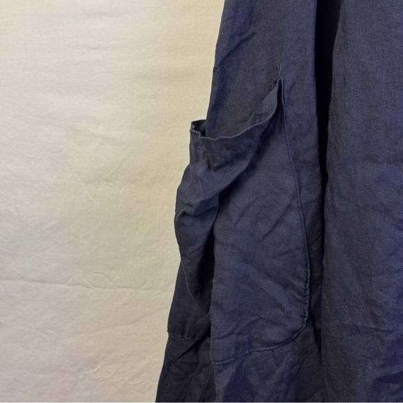 Baci Sleeveless Navy Dress with Pockets Women’s Size L - Picture 5 of 5